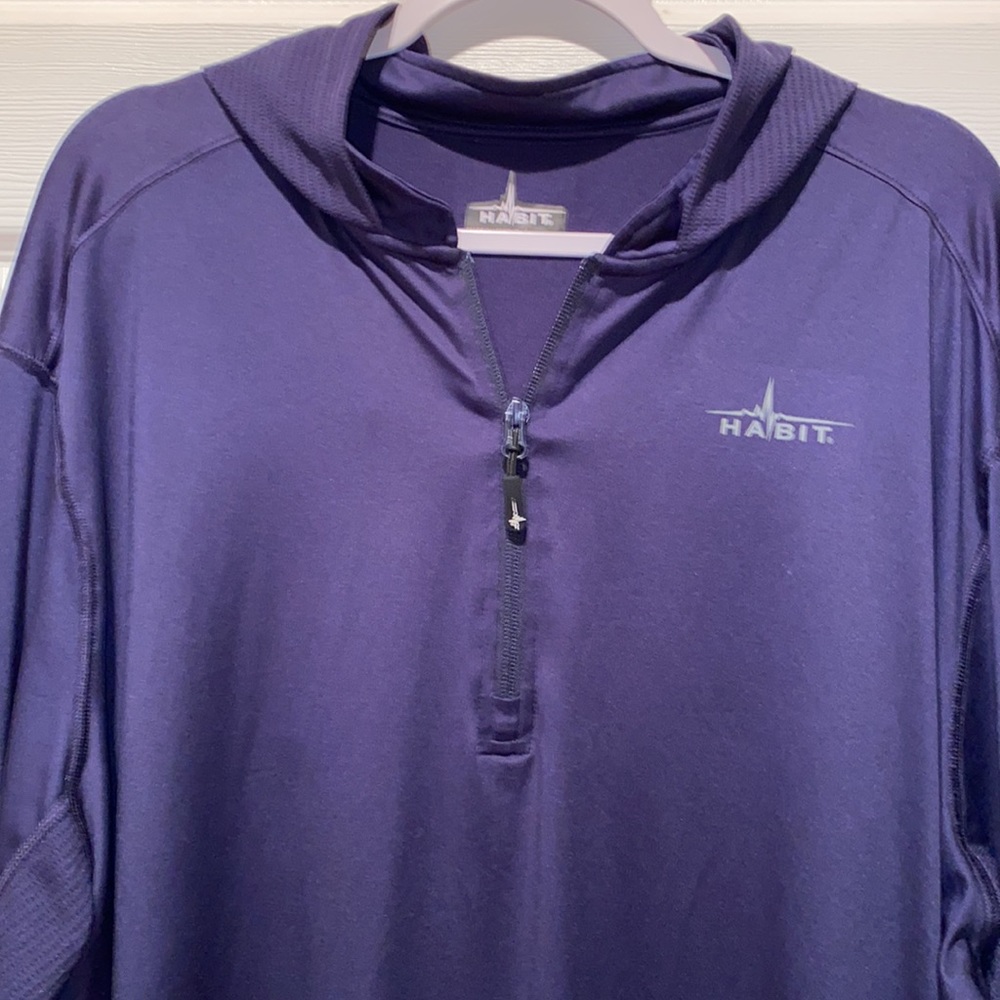 HABIT Solar-Factor Navy Blue Long Sleeve Top. Size 2XL